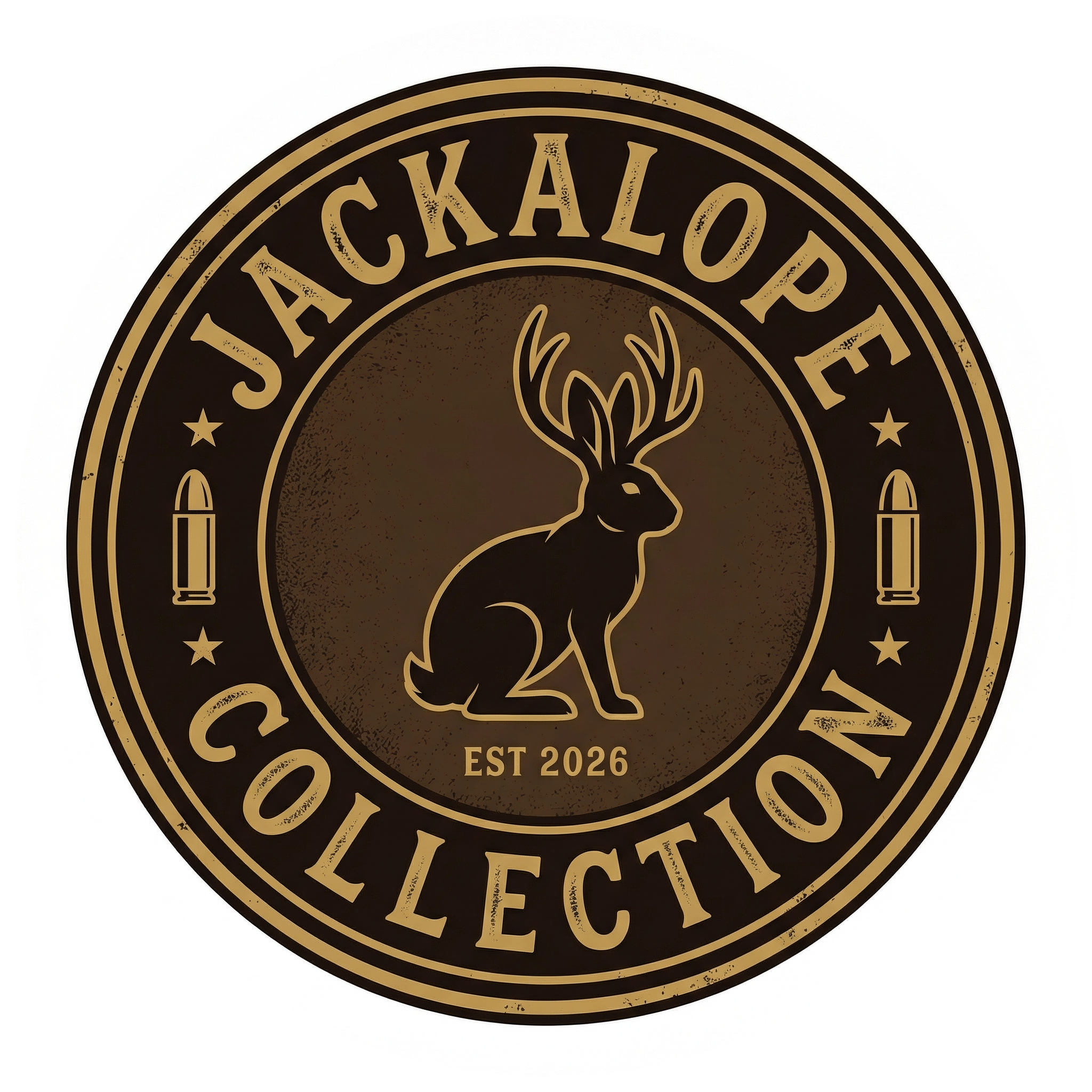 Jackalope Badge — Gold